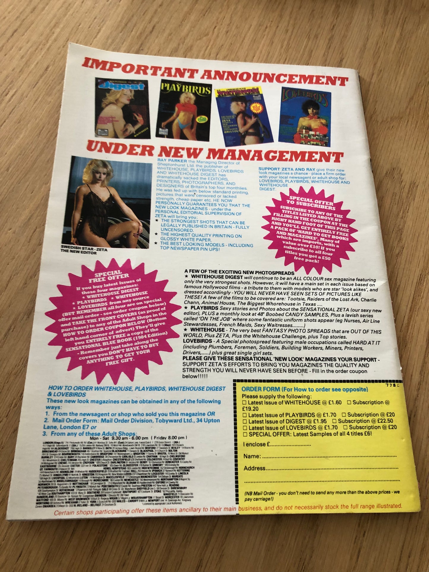 Whitehouse Magazine No 104 - Bill Edwards Publications