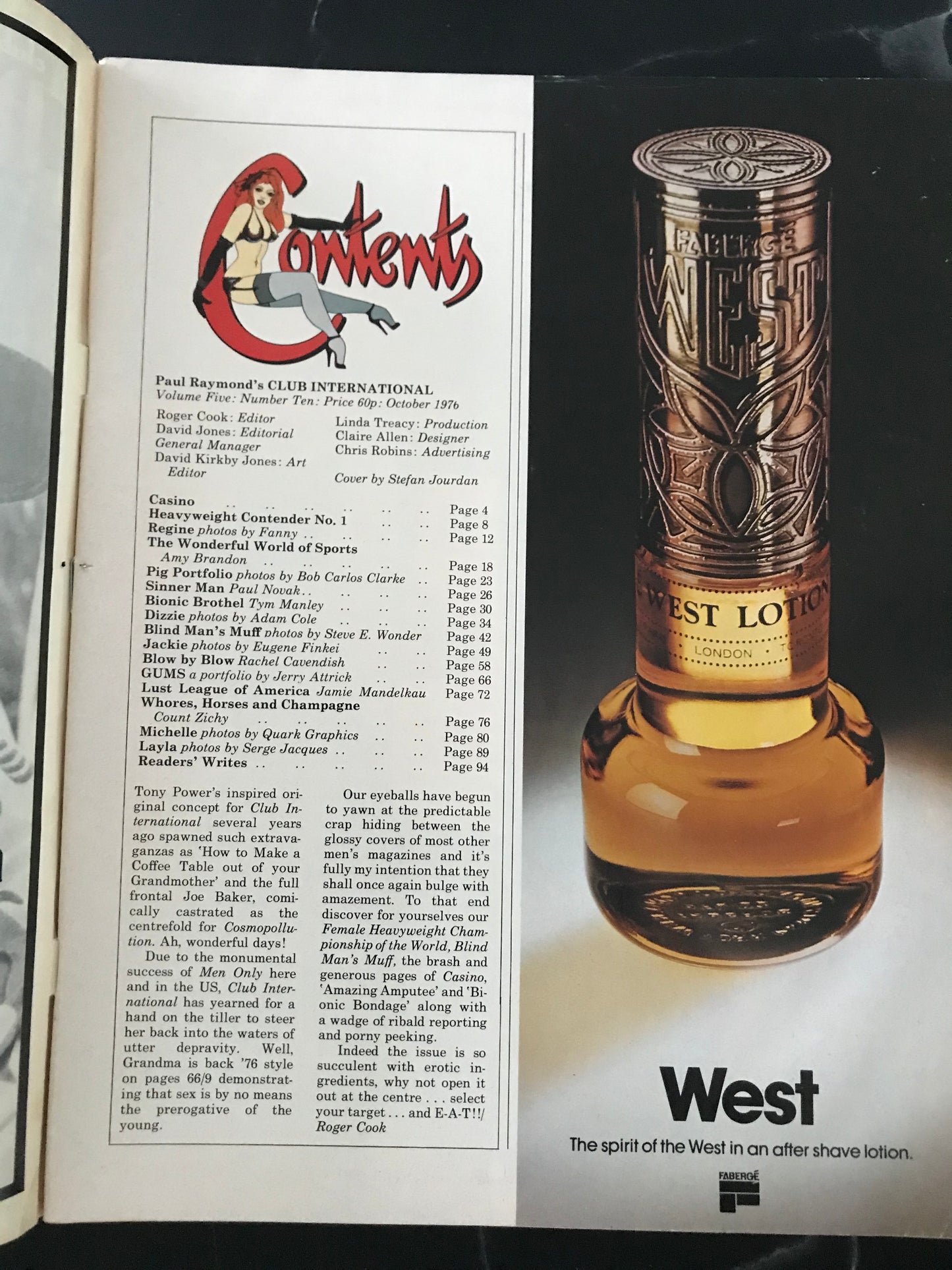 Club International Magazine October 1976
